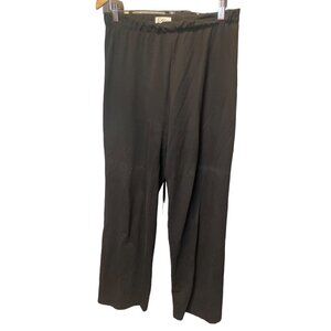 Spa by Chico’s Black Elastic Waist Stretch Comfortable Pants Sz 1